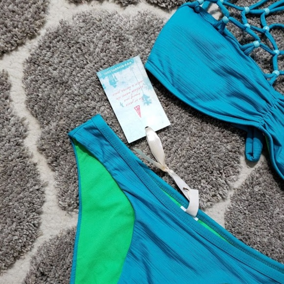 NWT Eco Peace Fishnet Bandeau Bikini - Picture 8 of 8
